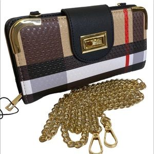 Plaid Clutch Wallet